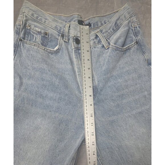 Women's Micas Light Blue Straight Leg Designer Jeans Medium. HL10 - Picture 8 of 9